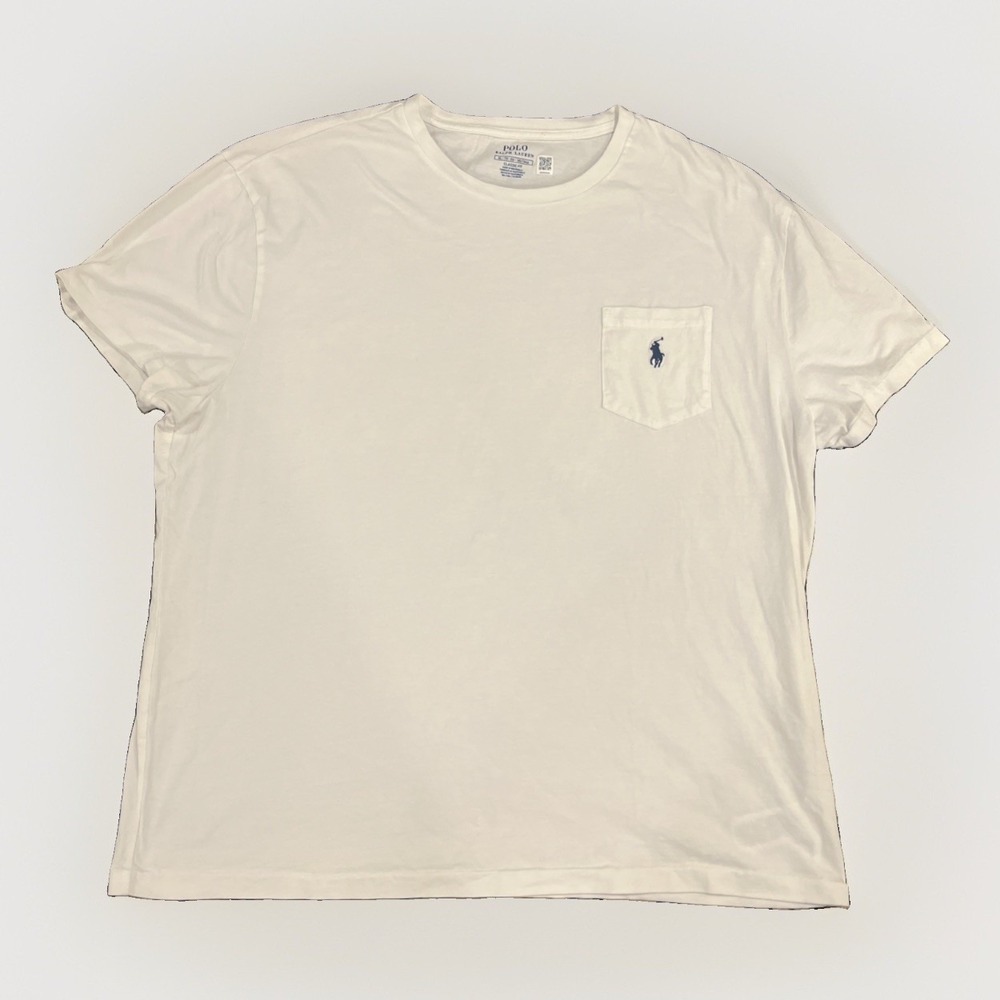 Polo Ralph Lauren Men's White Pocket T Shirt Pony Logo XL T